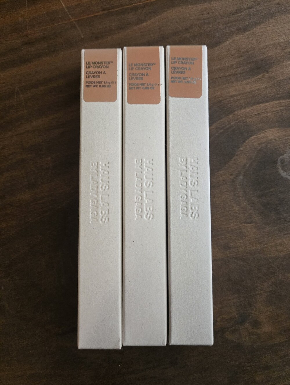 Set Of 3 Haus Labs By Lady Gaga Le Monster Lip Crayon - Honey Matte